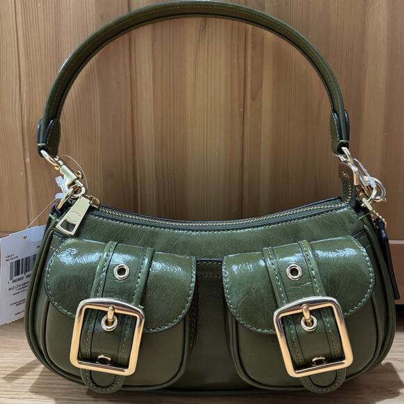 ❤️Coach ashton bag glazed leather/Olive - Picture 6 of 11